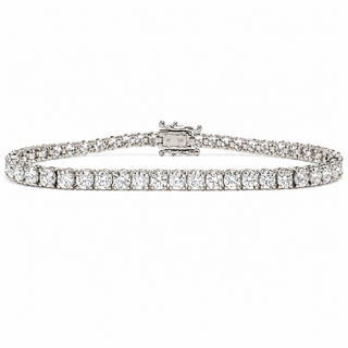 Tennis Bracelet – Lab Grown Diamonds – 14K/18K White Gold – Classic 4 Prong