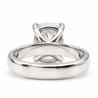 Cushion Brilliant Solitaire Ring – Lab-Grown Diamond – 14K/18K Gold