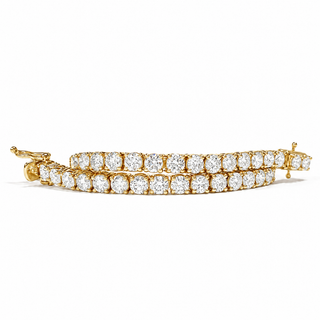 Tennis Bracelet – Lab Grown Diamonds – 14K/18K Yellow Gold – Classic 4 Prong