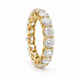 Round Brilliant Eternity Ring – Lab Grown Diamond – 14K/18K Yellow Gold