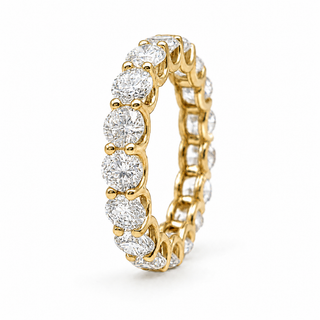 Round Brilliant Eternity Ring – Lab Grown Diamond – 14K/18K Yellow Gold