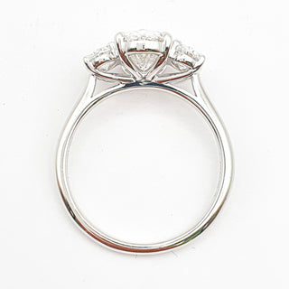 טבעת יהלום עגולה מבריקה 1.00-5.00 קראט – יהלום מעבדה – זהב צהוב 14 או 18 קראט - 18 אבני צד