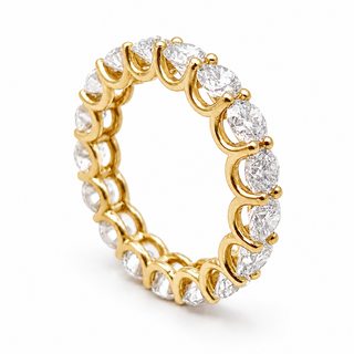 Round Brilliant Eternity Ring – Lab Grown Diamond – 14K/18K Yellow Gold