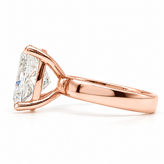 Cushion Brilliant Solitaire Ring – Lab-Grown Diamond – 14K/18K Gold