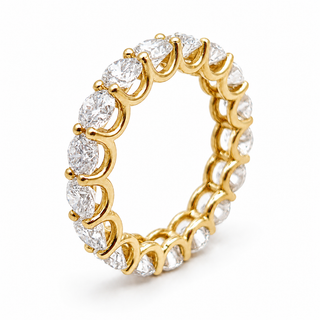 Round Brilliant Eternity Ring – Lab Grown Diamond – 14K/18K Yellow Gold