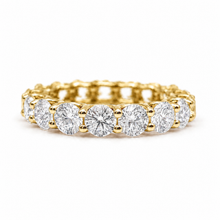 Round Brilliant Eternity Ring – Lab Grown Diamond – 14K/18K Yellow Gold