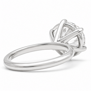 Round Brilliant 6 Prong Solitaire Ring – Lab Grown Diamond – 14K/18K White Gold
