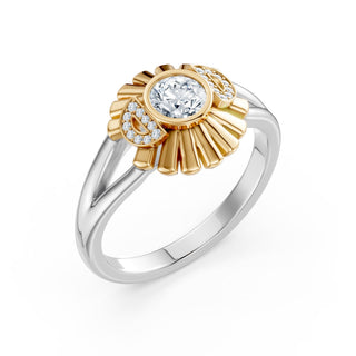 Camellia Ring - side angle view