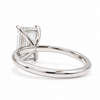 Emerald Cut Solitaire Ring – Lab-Grown Diamond – 14K/18K Gold