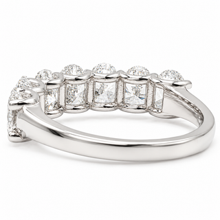 Oval Brilliant 7 Stone Crown Ring – Lab Grown Diamond – 14K/18K Gold