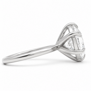 Round Brilliant 6 Prong Solitaire Ring – Lab Grown Diamond – 14K/18K White Gold