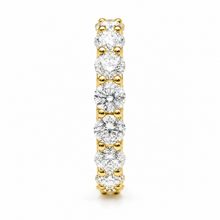 Round Brilliant Eternity Ring – Lab Grown Diamond – 14K/18K Yellow Gold