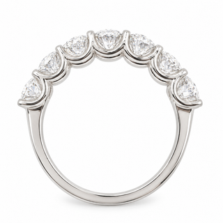 Oval Brilliant 7 Stone Crown Ring – Lab Grown Diamond – 14K/18K Gold