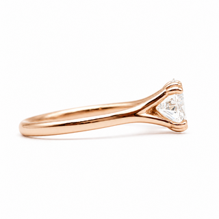 Oval Brilliant Solitaire Ring – Lab Grown Diamond – 14K/18K Rose Gold