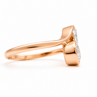 Round Brilliant 2 Stone Ring – Lab Grown Diamond – 14K/18K Gold