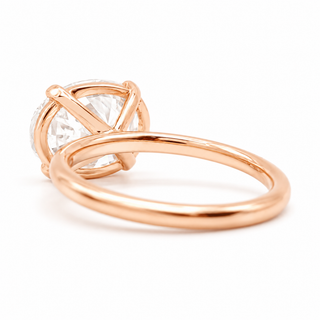 Oval Brilliant Solitaire Ring – Lab Grown Diamond – 14K/18K Rose Gold
