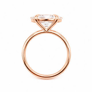 Oval Brilliant Solitaire Ring – Lab Grown Diamond – 14K/18K Rose Gold