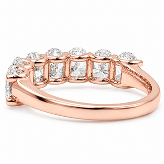 Oval Brilliant 7 Stone Crown Ring – Lab Grown Diamond – 14K/18K Gold