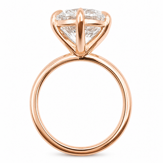 Round Brilliant 6 Prong Solitaire Ring – Lab Grown Diamond – 14K/18K Rose Gold