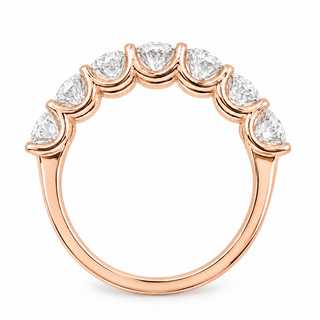 Oval Brilliant 7 Stone Crown Ring – Lab Grown Diamond – 14K/18K Gold