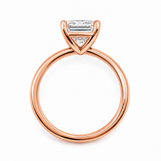 Emerald Cut Solitaire Ring – Lab-Grown Diamond – 14K/18K Gold