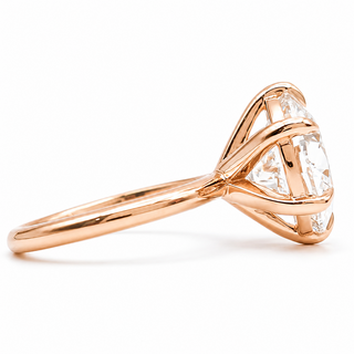 Round Brilliant 6 Prong Solitaire Ring – Lab Grown Diamond – 14K/18K Rose Gold