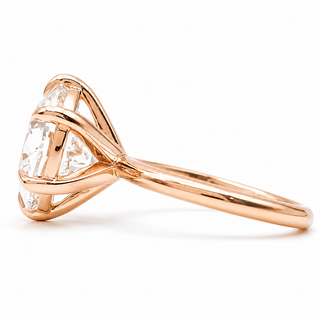 Round Brilliant 6 Prong Solitaire Ring – Lab Grown Diamond – 14K/18K Rose Gold