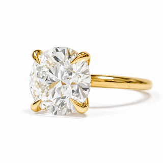 Round Brilliant Solitaire Ring – Lab Grown Diamond – 14K/18K Yellow Gold