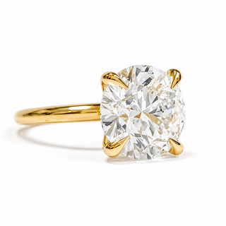 Round Brilliant Solitaire Ring – Lab Grown Diamond – 14K/18K Yellow Gold