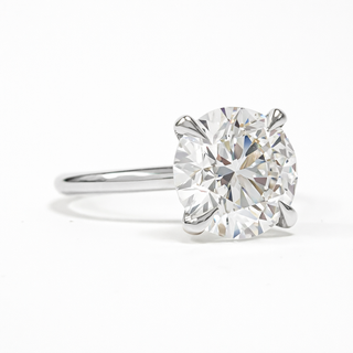 Round Brilliant Solitaire Ring – Lab Grown Diamond – 14K/18K White Gold