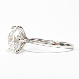 Round Brilliant 6 Prong Solitaire Ring – Lab Grown Diamond – 14K/18K White Gold