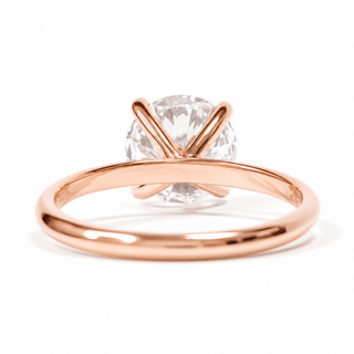 Round Brilliant Solitaire Ring – Lab Grown Diamond – 14K/18K Rose Gold