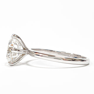 Round Brilliant 6 Prong Solitaire Ring – Lab Grown Diamond – 14K/18K White Gold