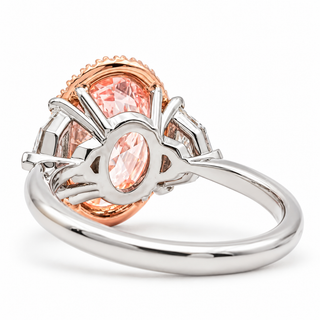 Oval Brilliant 4.37 Carat Lab-Grown Diamonds Ring | IGI Certified | 4.15 Gram 14K White Gold
