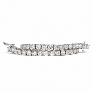 Tennis Bracelet – Lab Grown Diamonds – 14K/18K White Gold – Classic 4 Prong