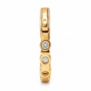 Round Brilliant Hoop Earrings – Lab Grown Diamonds – 14K/18K Gold - 15m"m