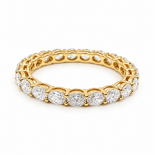 Oval Brilliant Eternity Ring – Lab Grown Diamond – 14K/18K Gold
