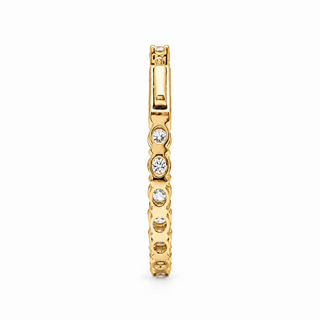 Round Brilliant Hoop Earrings – Lab Grown Diamonds – 14K/18K Gold - 20m"m