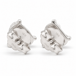 Heart Brilliant Stud Earrings – Lab Grown Diamonds – 14K/18K White Gold