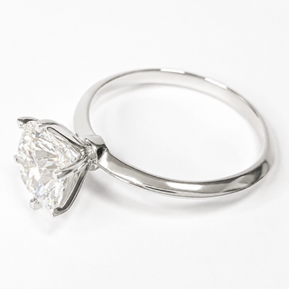Round Brilliant 6 Prong Solitaire Ring – Lab Grown Diamond – 14K/18K White Gold