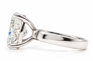 Cushion Brilliant Solitaire Ring – Lab-Grown Diamond – 14K/18K Gold