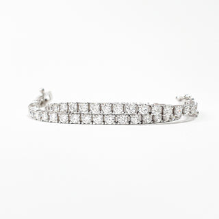 Tennis Bracelet – Lab Grown Diamonds – 14K/18K White Gold – Classic 4 Prong