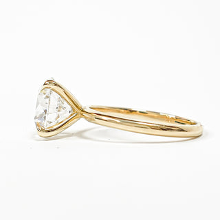 Round Brilliant Solitaire Ring – Lab Grown Diamond – 14K/18K Yellow Gold