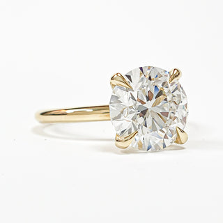 Round Brilliant Solitaire Ring – Lab Grown Diamond – 14K/18K Yellow Gold