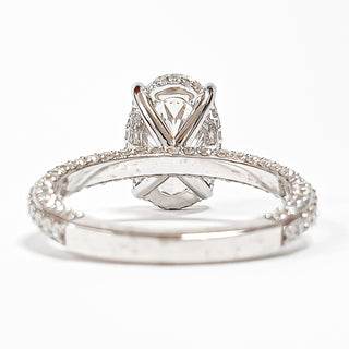 טבעת יהלום עגולה מבריקה 1.00-5.00 קראט – יהלום מעבדה – זהב צהוב 14 או 18 קראט - 18 אבני צד