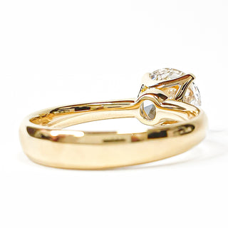 Round Brilliant Solitaire Ring – Lab Grown Diamond – 14K/18K Yellow Gold