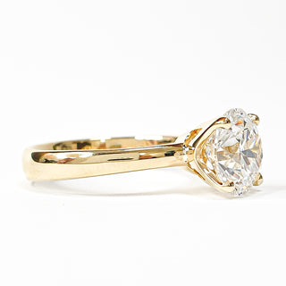 Round Brilliant Solitaire Ring – Lab Grown Diamond – 14K/18K Yellow Gold