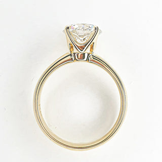 Round Brilliant Solitaire Ring – Lab Grown Diamond – 14K/18K Yellow Gold