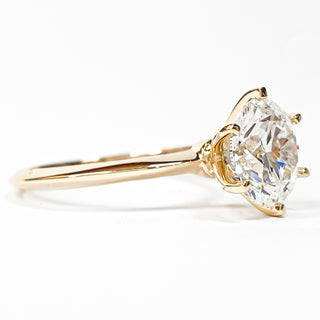 Round Brilliant 6 Prong Solitaire Ring – Lab Grown Diamond – 14K/18K Yellow Gold