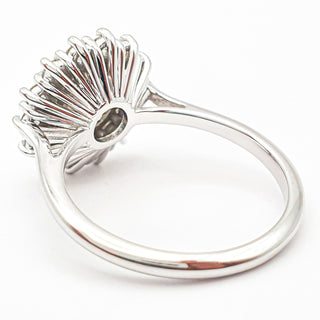 טבעת עגול דיאנה – יהלום מעבדה – זהב לבן 14/18 קראט